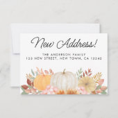 予算の新しい住所の引越し案内ミニカード ノートカード (正面)