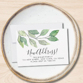 予算の新しい住所の引越し案内ミニカード ノートカード