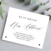 予算の新しい住所シンプルの変更アナウンス