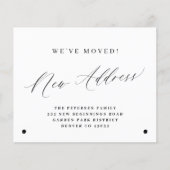 予算の新しい住所シンプルの変更アナウンス (正面)