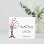 予算の新しい住所ツリー移動アナウンスメントカード (スタンド正面)