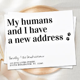 予算の新しい住所ペットドッグ我々はカードを移動した