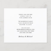 予算の新しい住所モダン書移動カード (裏面)