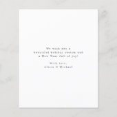 予算の新しい写真クリスマスホリデーカード チラシ (裏面)