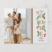 予算の新しい家のための休日の写真の移動カード (正面)