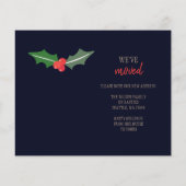 予算の新しい家のための休日の写真の移動カード (裏面)