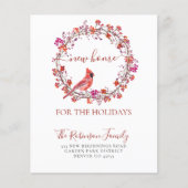 予算の新しい家の休日の引越し発表 (正面)