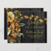 予算の新しい家の素朴なフローラの移動発表 (正面/裏面)