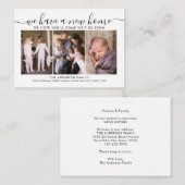 予算の新しい自宅住所の移動3写真の移動カード ノートカード (正面/裏面)