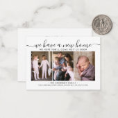 予算の新しい自宅住所の移動3写真の移動カード ノートカード (正面/裏面インサイチュ)