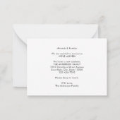 予算の新しい自宅住所の移動3写真の移動カード ノートカード (裏面)