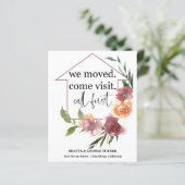 予算の新しい自宅住所、移動中のアナウンスメントカード (スタンド正面)