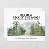 予算の新しい首の森の移動カード (正面/裏面)