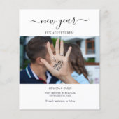 予算の新年の冒険の写真の保存日付 (正面)