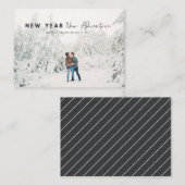 予算の新年の新しいアドベンチャーフォトホリデーカード ノートカード (正面/裏面)