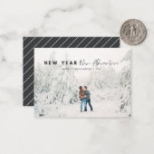 予算の新年の新しいアドベンチャーフォトホリデーカード ノートカード (正面/裏面インサイチュ)