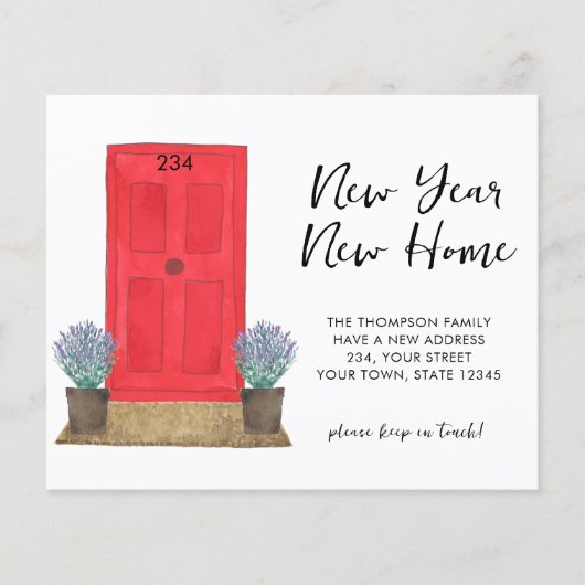 予算の新年の新しい家の移動 (正面)