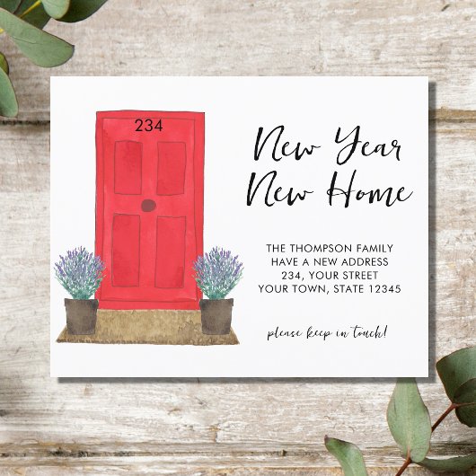 予算の新年の新しい家の移動