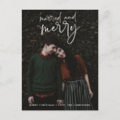 予算の新着写真クリスマスホリデー シーズンポストカード (正面)