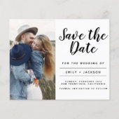 予算の日付のミニマルな写真のシンプル保存 (正面)