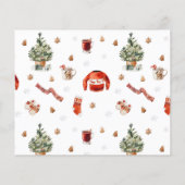 予算の暖炉ストッキング&クリスマスツリーの写真 チラシ (裏面)