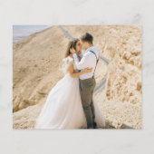 予算の書結婚道の感謝フォトカード (裏面)