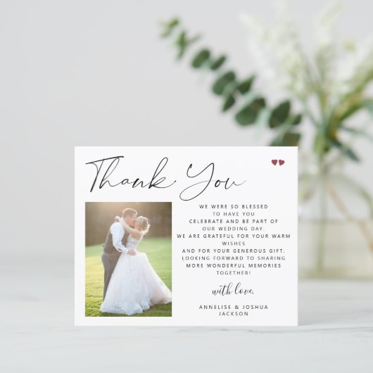 予算の書道のスクリプ結婚ト写真感謝していのあなた (スタンド正面)