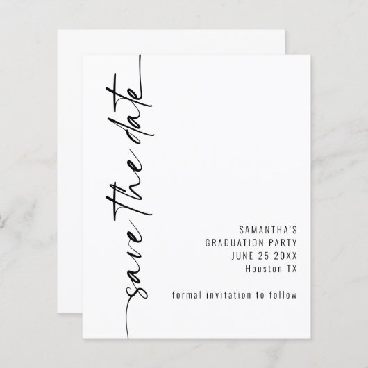 予算の書道の卒業期間保存の日付 (正面/裏面)