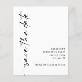 予算の書道の卒業期間保存の日付 (正面)