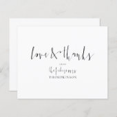 予算の書道の未来のミセス・ブライダルシャワー感謝してい (正面/裏面)