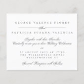 予算の書道エレガントな結婚風景 チラシ (正面)