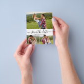 予算の書道3写真コラージュ日付の保存 チラシ (手)