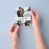 予算の書道3写真コラージュ日付の保存 チラシ (手)