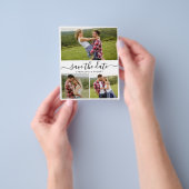 予算の書道3写真コラージュ日付の保存 チラシ (手)