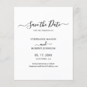 予算の書道3写真コラージュ日付の保存 チラシ (裏面)