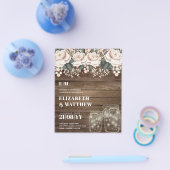 予算の最も低い結婚チラシのピンクの花ガーリー チラシ (シングル)