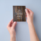 予算の最も低い結婚チラシのミニマ素朴リスト チラシ (手)