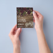 予算の最も低い結婚チラシダークプラムマルサラ チラシ (手)