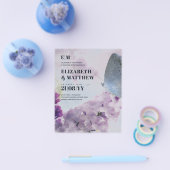 予算の最も低い結婚チラシ薄紫蝶 チラシ (シングル)