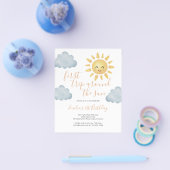 予算の最初ののまわりに旅Sun 1st誕生日 チラシ (シングル)