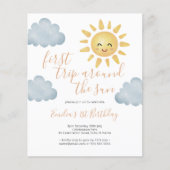 予算の最初ののまわりに旅Sun 1st誕生日 チラシ (正面)