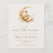 予算の月の上にBoho Teddyクマ赤ちゃんシャワー (正面)