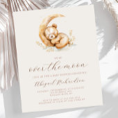 予算の月の上にBoho Teddyクマ赤ちゃんシャワー