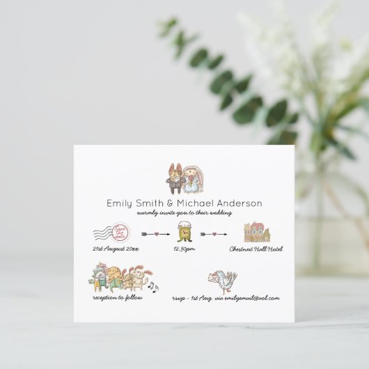 予算の期限結婚招待状 (スタンド正面)