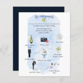 予算の期限結婚招待状 (正面/裏面)