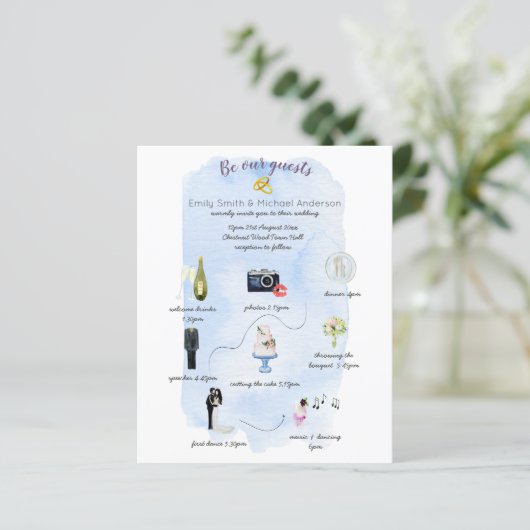 予算の期限結婚招待状 (スタンド正面)