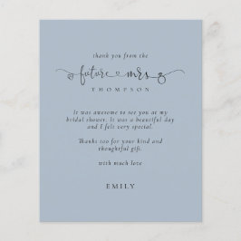 予算の未来ミセスブライダルシャワーダスティブルー感謝してい