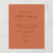 予算の未来ミセス写真ブライダルシャワーテラコッタ (正面)