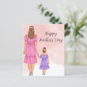 予算の母と娘の母の日カード (スタンド正面)