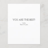 予算の母と娘の母の日カード (裏面)